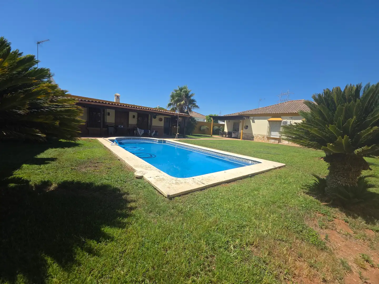Piscina de Casa o chalet en venta en Alcalá de Guadaira con Aire acondicionado, Calefacción y Jardín privado