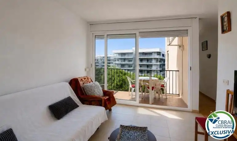 Balcony of Flat for sale in Roses  with Heating, Private garden and Terrace