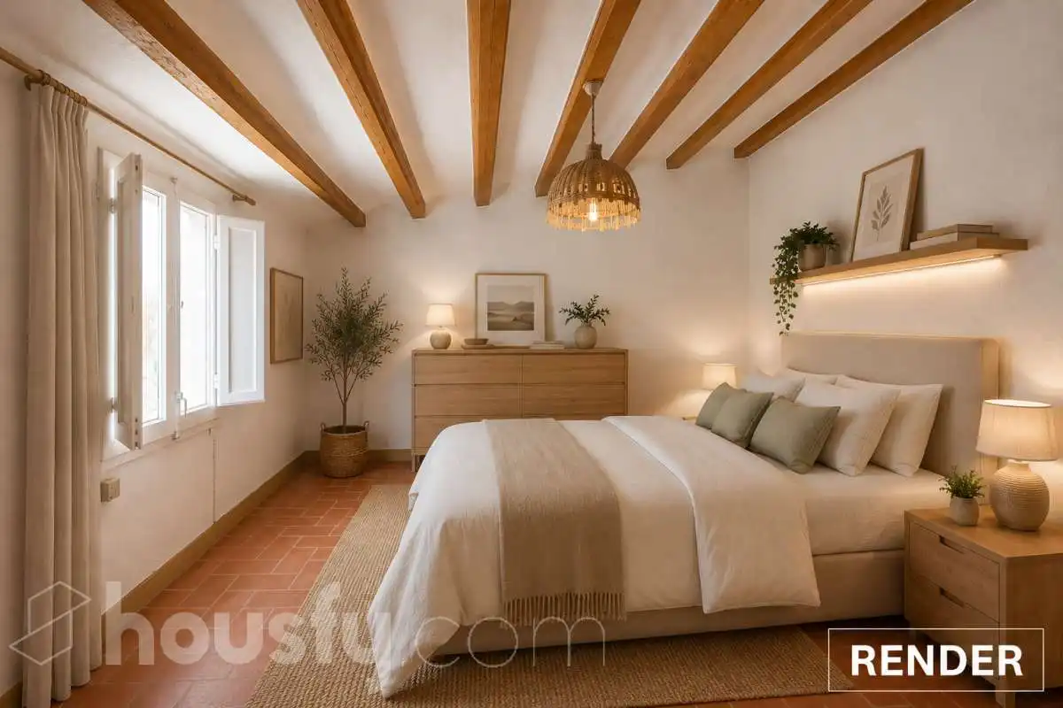 Habitación de Casa adosada en venta en Santa Margarida I Els Monjos con Trastero