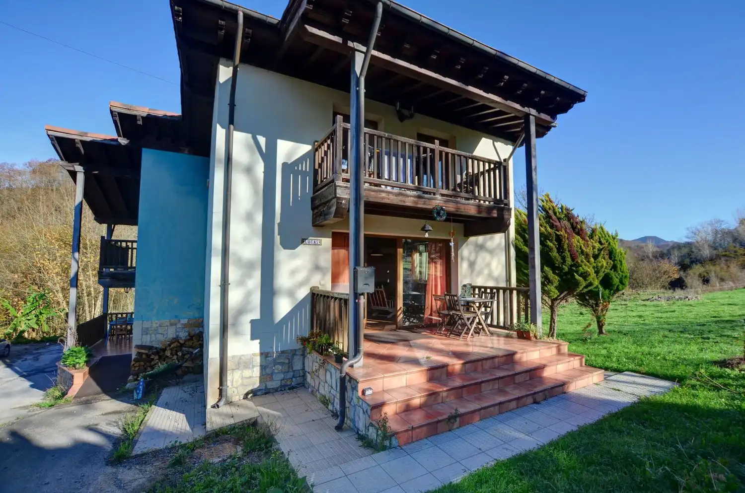 Exterior view of Houses for sale in Cangas de Onís  with Heating, Terrace and Swimming Pool