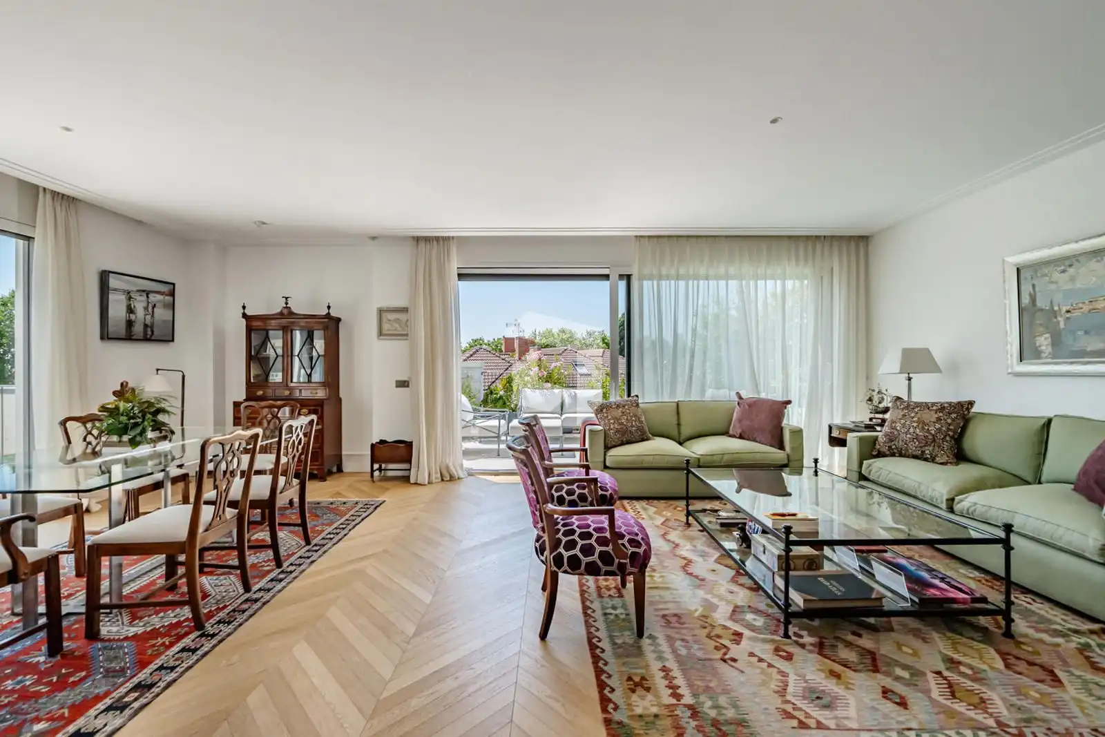 Living room of Attic for sale in Madrid  with Air Conditioner, Heating and Parquet flooring