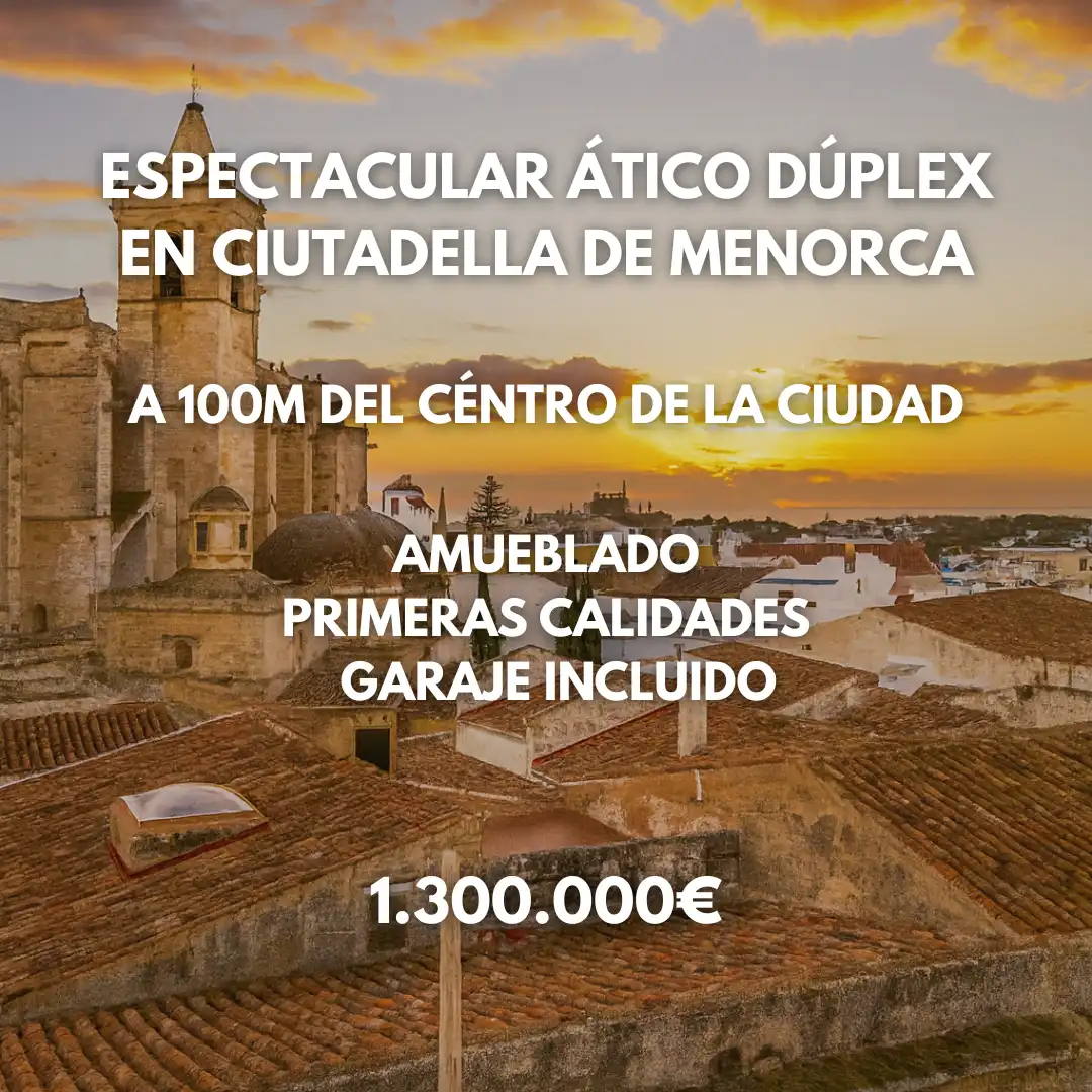 Ático con terraza en venta en Ciutadella