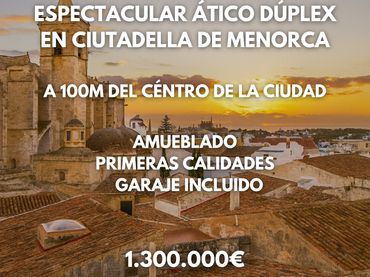 Àtic amb balcó en venda a Ciutadella