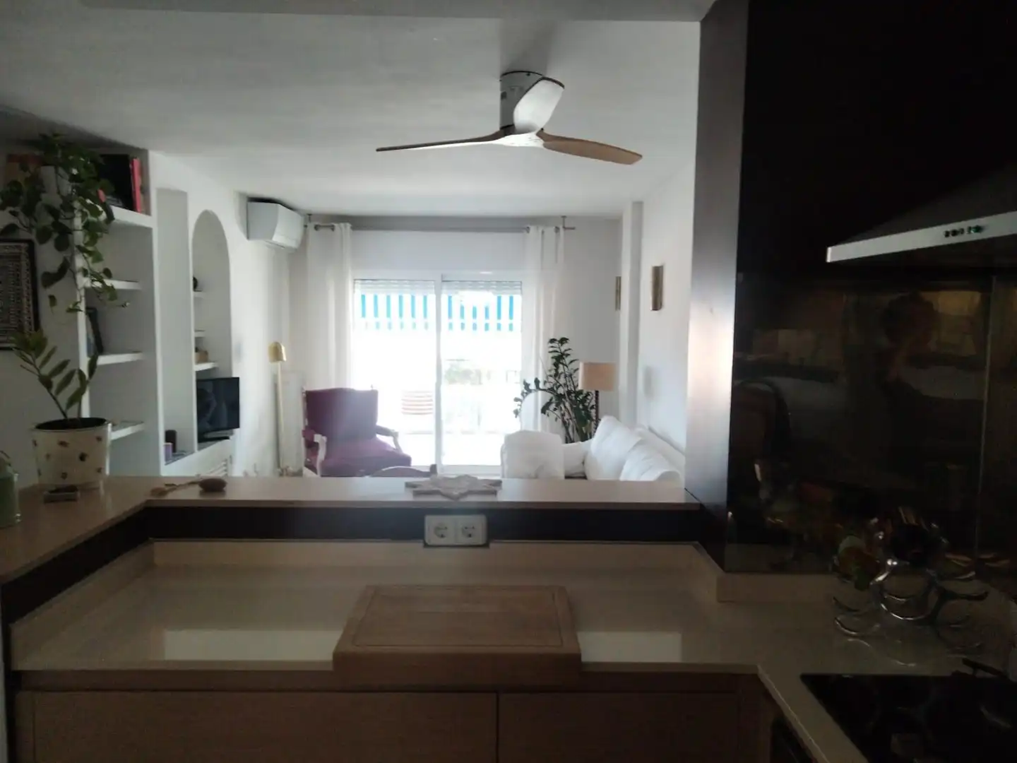 Sala de estar de Piso de alquiler en  Palma de Mallorca con Terraza y Amueblado