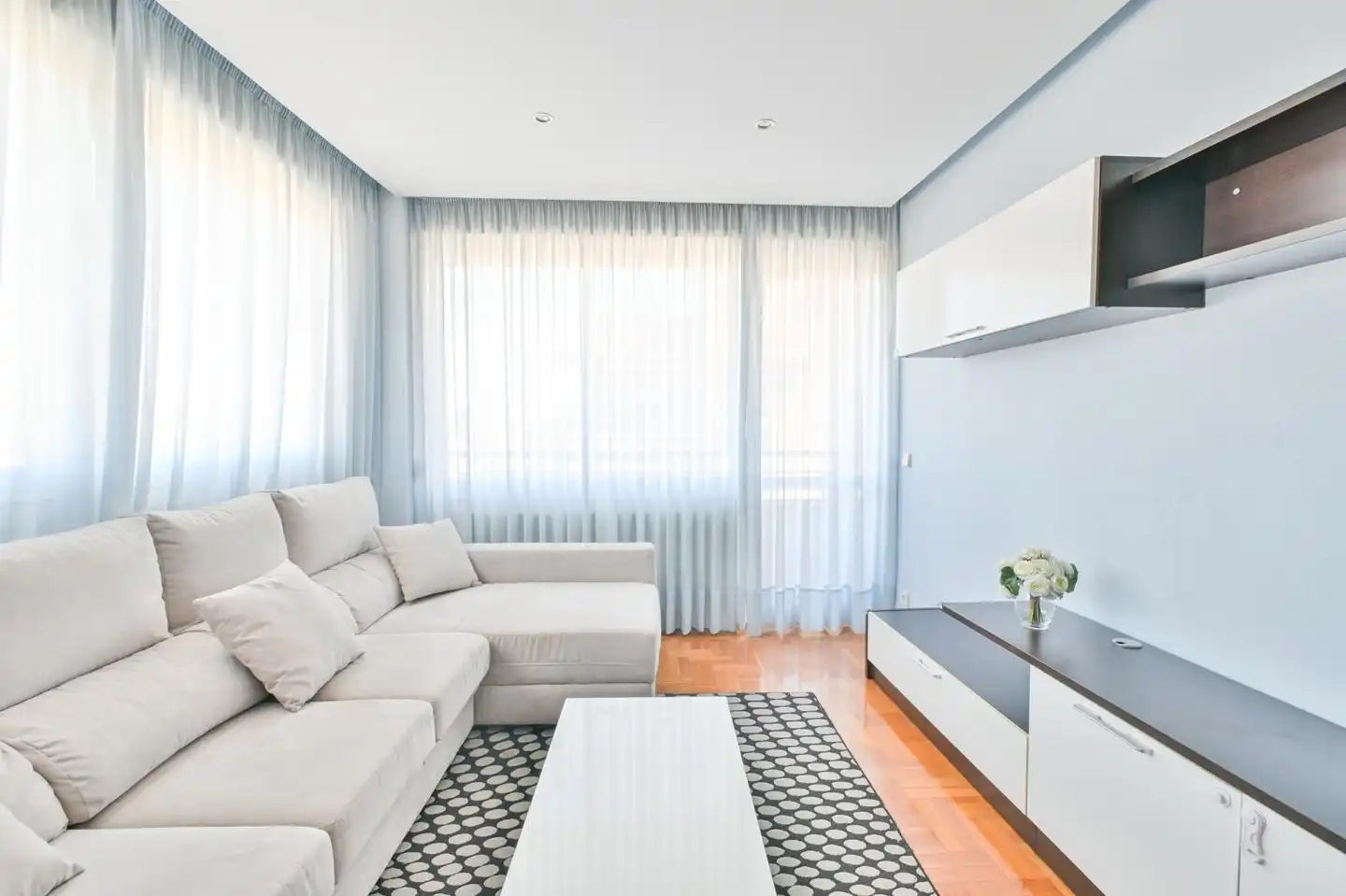 Sala de estar de Piso de alquiler en Barañáin / Barañain con Calefacción, Parquet y Trastero
