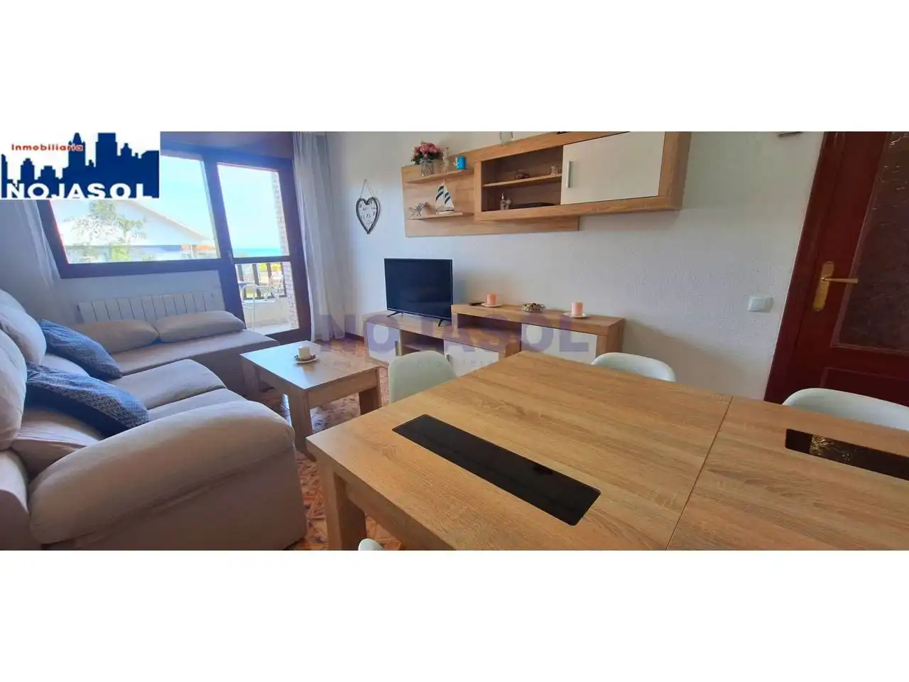 Wohnzimmer von Wohnung zur Miete in Noja mit Heizung, Terrasse und Möbliert