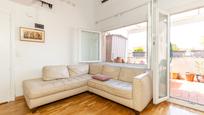 Sala d'estar de Àtic en venda en Sant Cugat del Vallès amb Aire condicionat, Calefacció i Terrassa