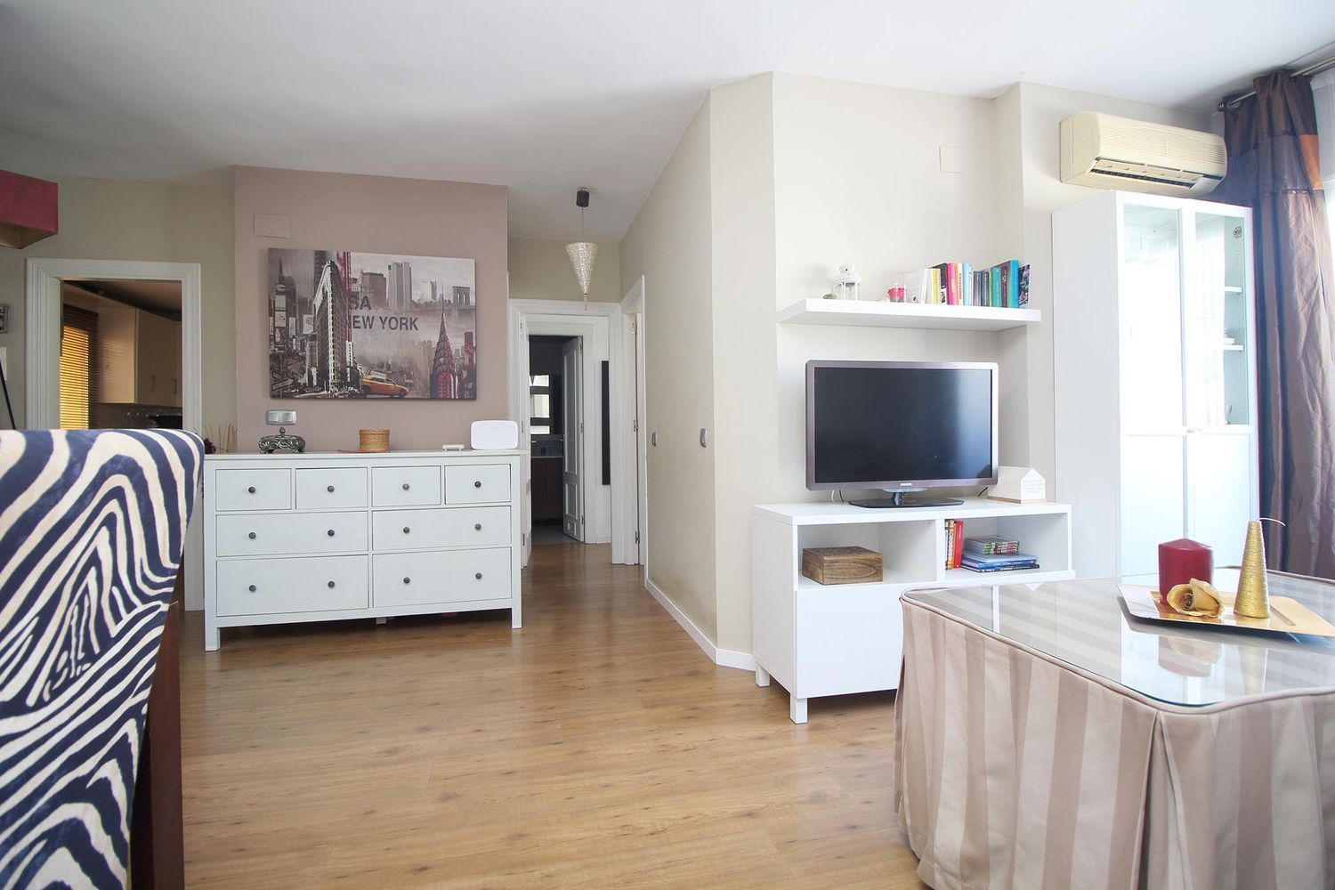 Living room of Flat for sale in Rincón de la Victoria  with Air Conditioner, Private garden and Terrace