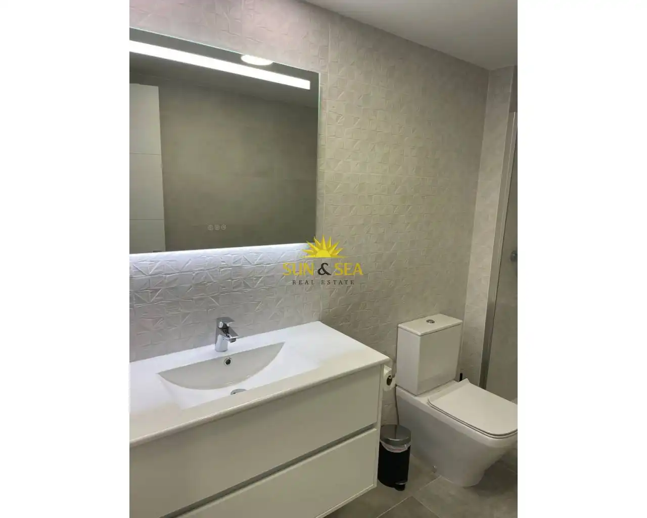 Bathroom of Apartments for rent in Finestrat  with Air Conditioner, Heating and Terrace