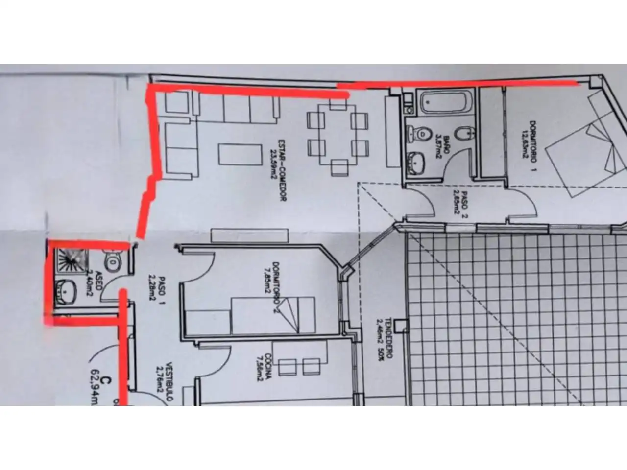 Appartement avec terrasse à vendre à Couto, imagen 2