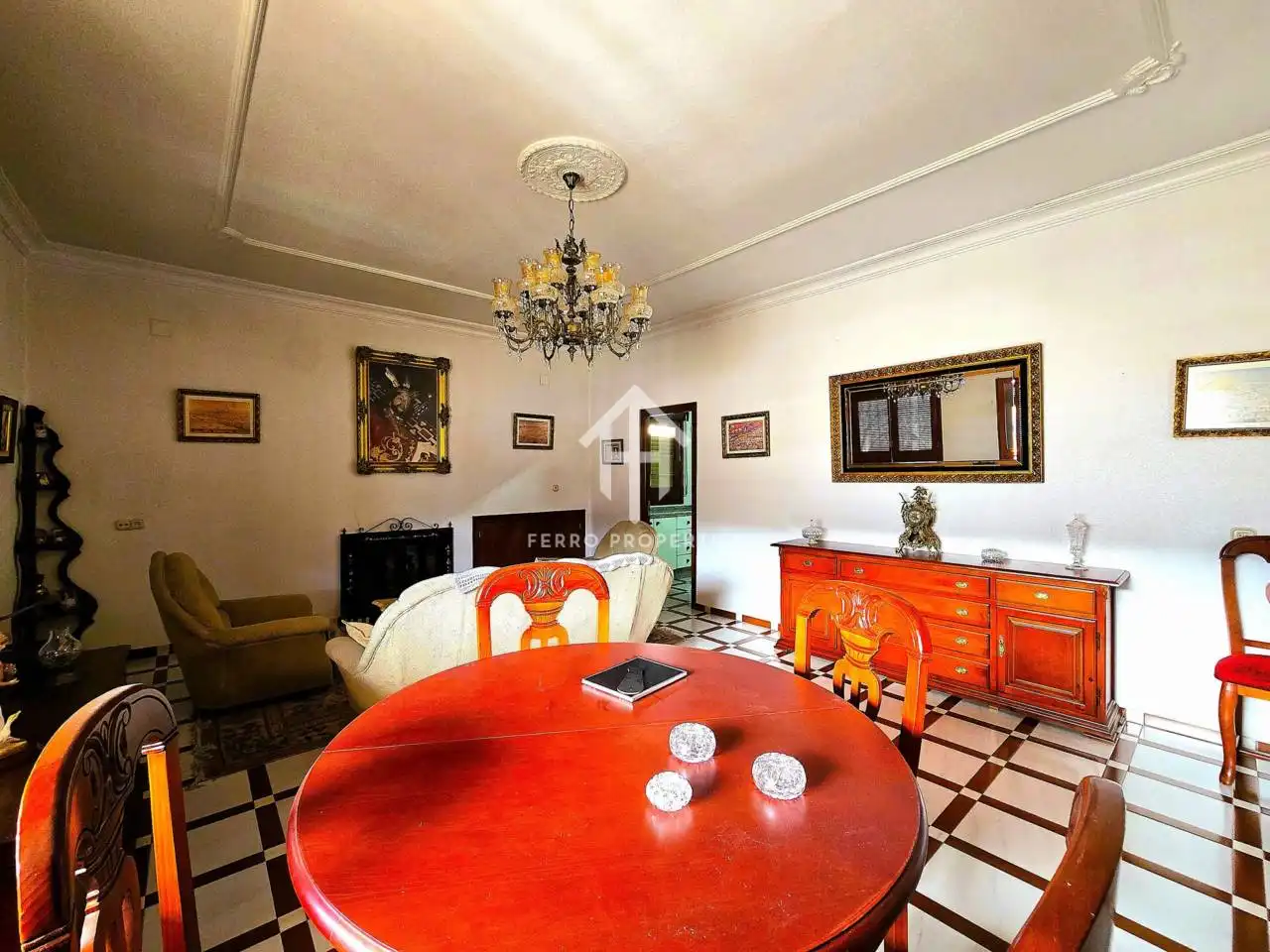 Sala d'estar de Casa o xalet en venda en Algarinejo amb Aire condicionat i Terrassa