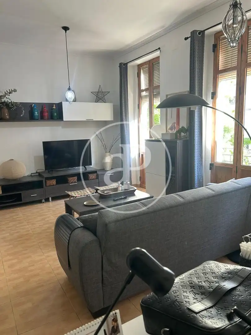 Sala d'estar de Pis de lloguer en  Valencia Capital amb Aire condicionat, Calefacció i Moblat