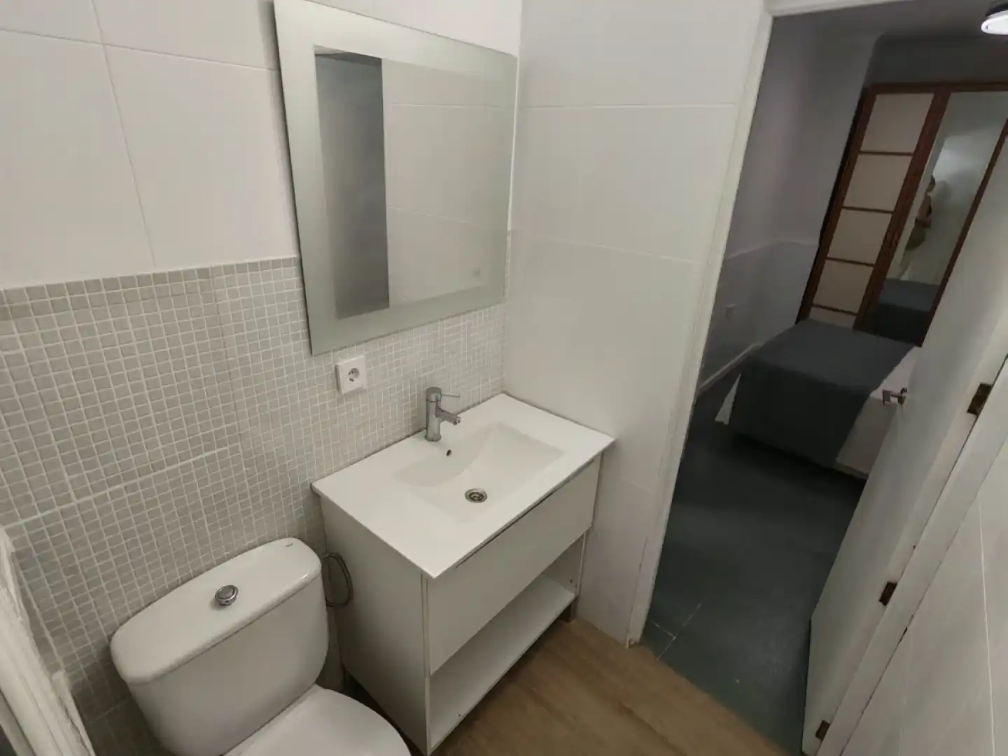 Bany de Apartament de lloguer en Murcia amb Aire condicionat, Moblat i Rentadora