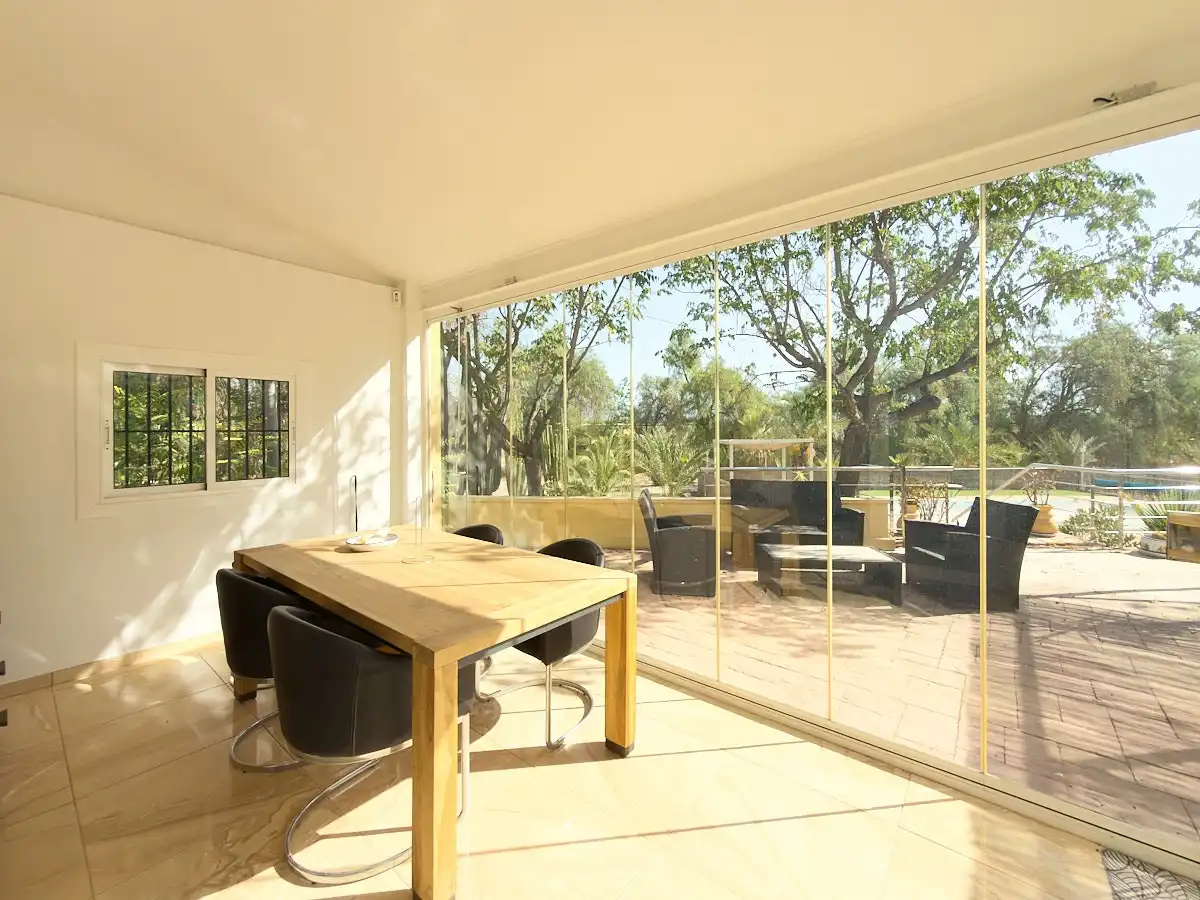 Terrasse von Country house zum Verkauf in Aspe mit Klimaanlage, Heizung und Privatgarten