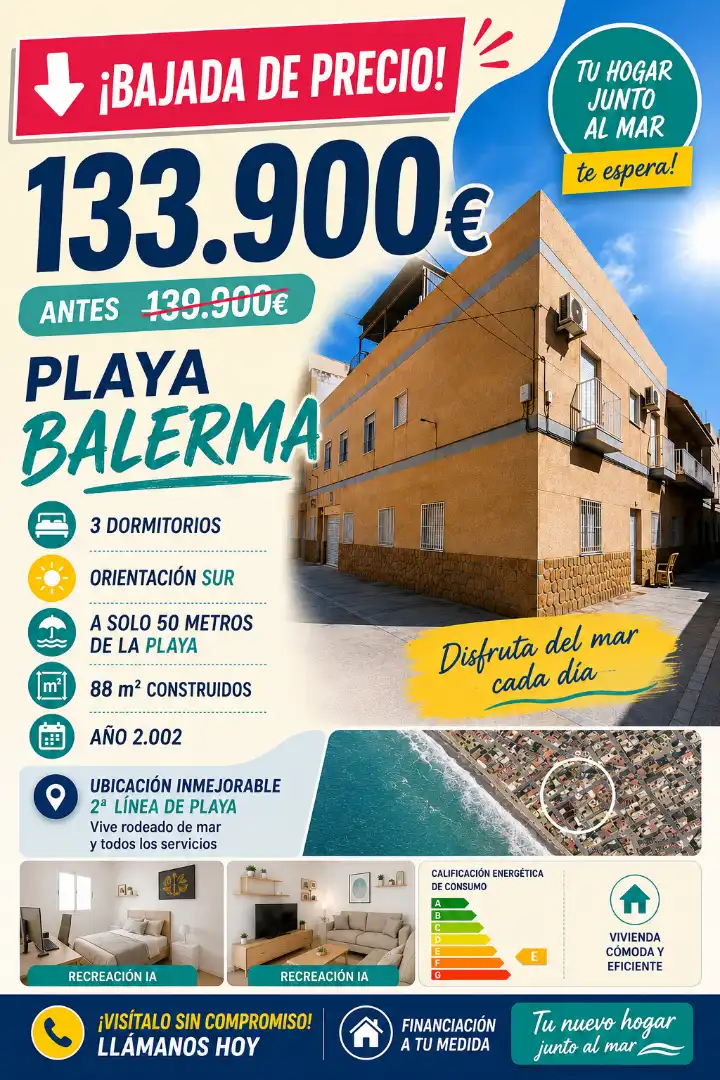Vista exterior de Pis en venda en El Ejido amb Aire condicionat i Moblat