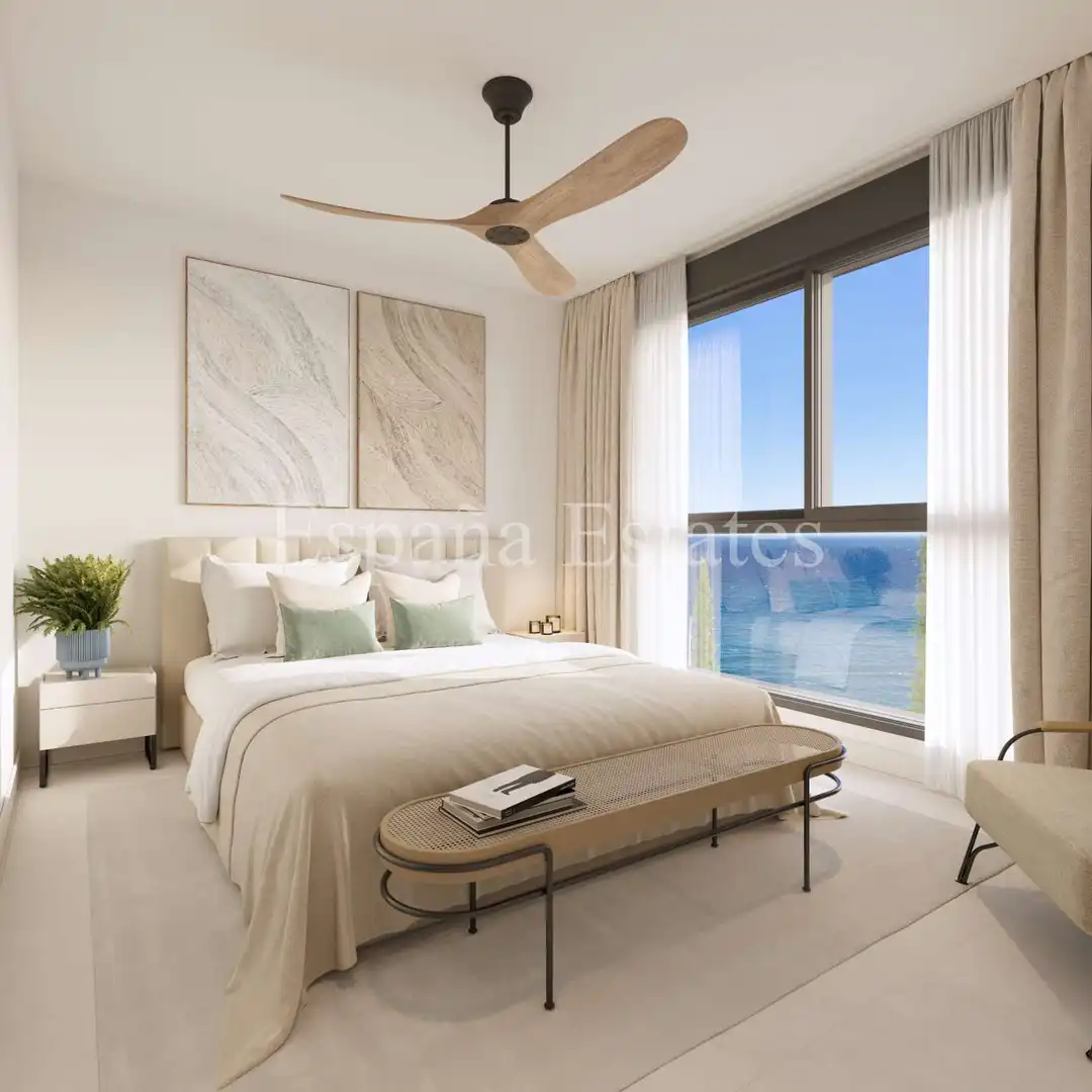 Schlafzimmer von Einfamilien-Reihenhaus zum Verkauf in Vélez-Málaga mit Klimaanlage, Heizung und Terrasse