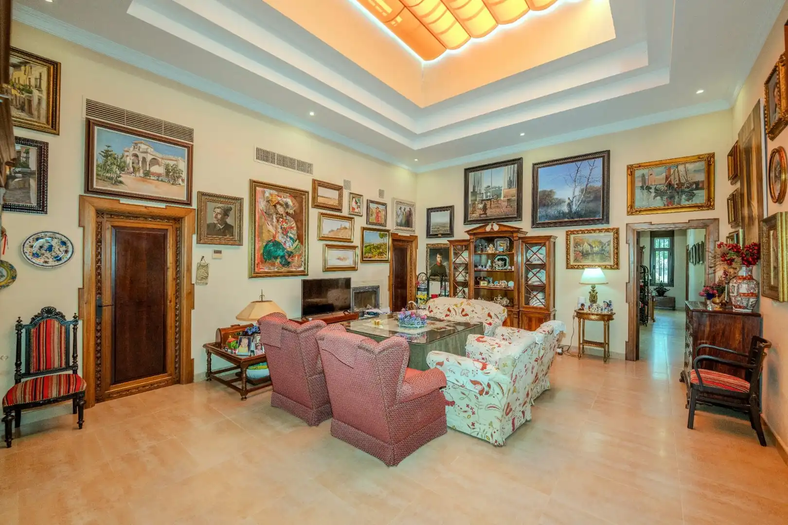 Wohnzimmer von Country house zum Verkauf in Ayamonte mit Klimaanlage, Heizung und Privatgarten