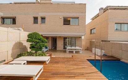 Terrace of Single-family semi-detached for sale in Godella  with Air Conditioner, Terrace and Swimming Pool