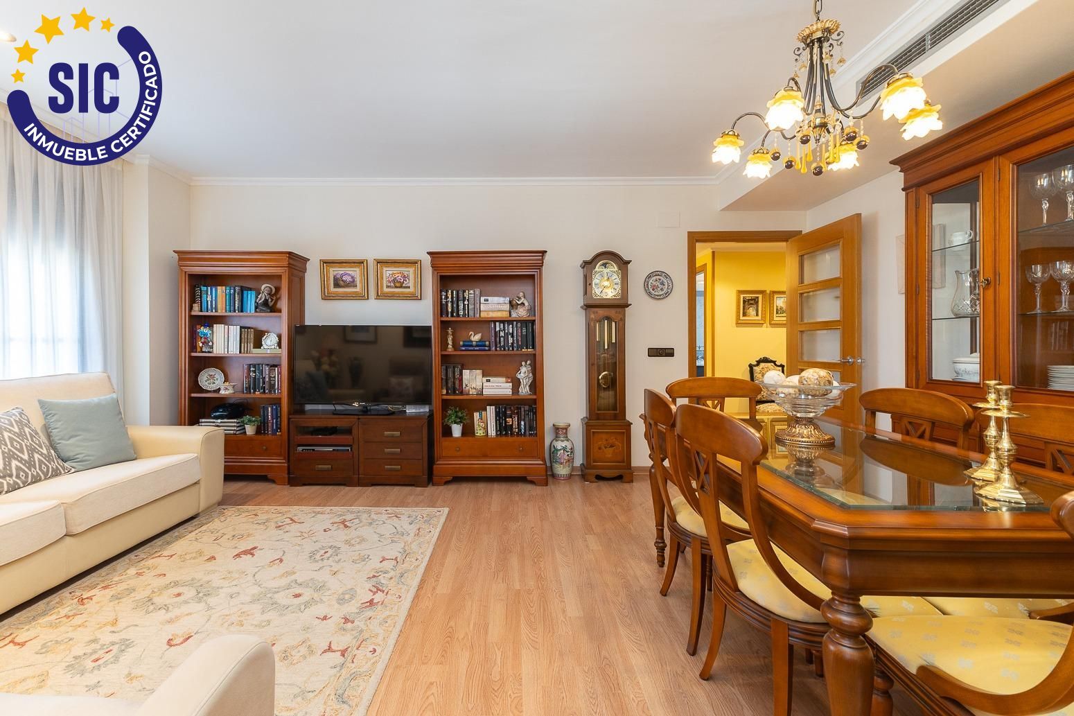Sala d'estar de Àtic en venda en Mislata amb Calefacció, Jardí privat i Parquet