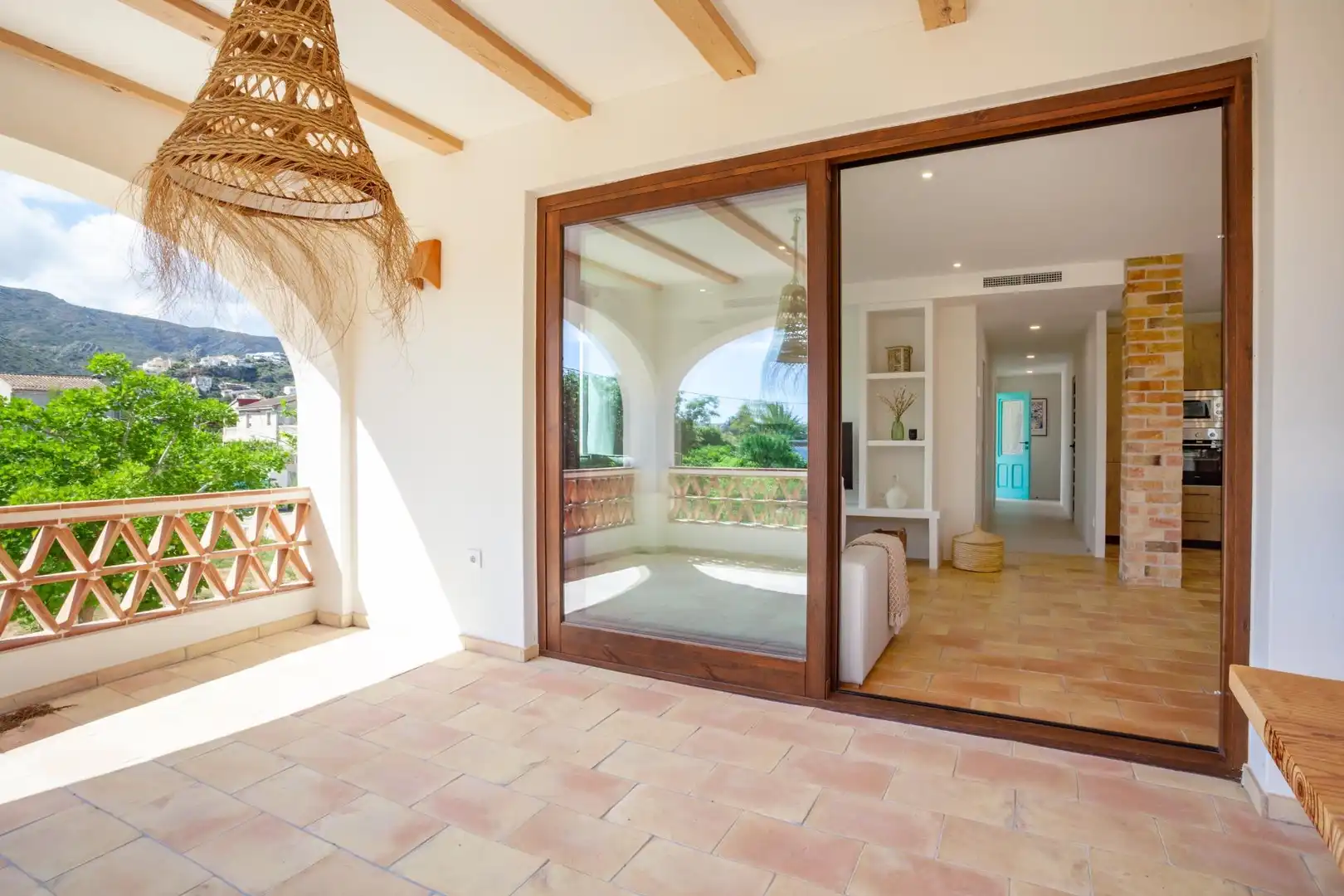 Terrasse von Haus oder Chalet zur Miete in Pedreguer mit Klimaanlage, Heizung und Privatgarten