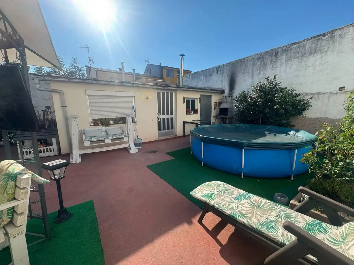 Garden of Detached homes for sale in Carracedelo  with Heating, Storage room and Furnished