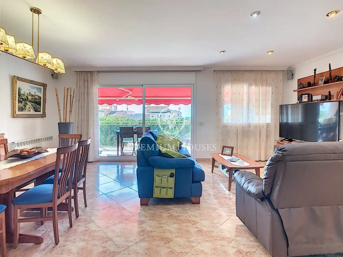 Sala de estar de Casa o chalet en venta en Pineda de Mar con Aire acondicionado, Calefacción y Balcón
