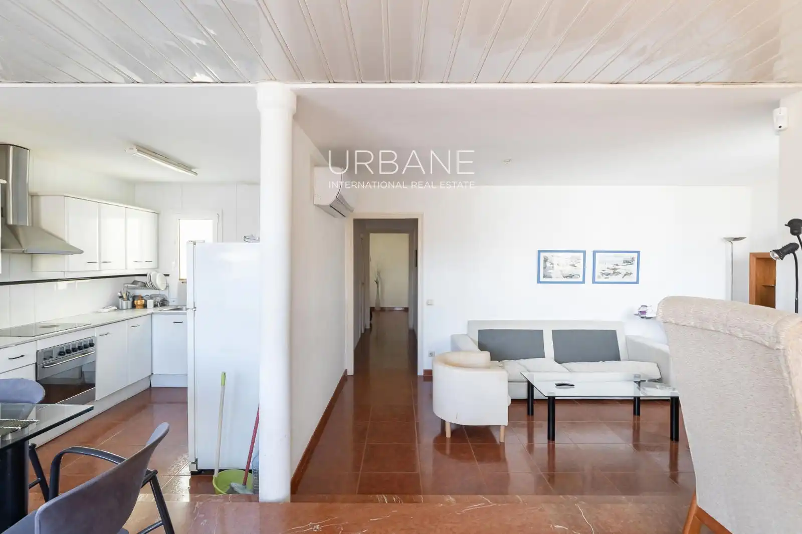 Sala de estar de Ático en venta en Barcelona con Aire acondicionado, Calefacción y Terraza