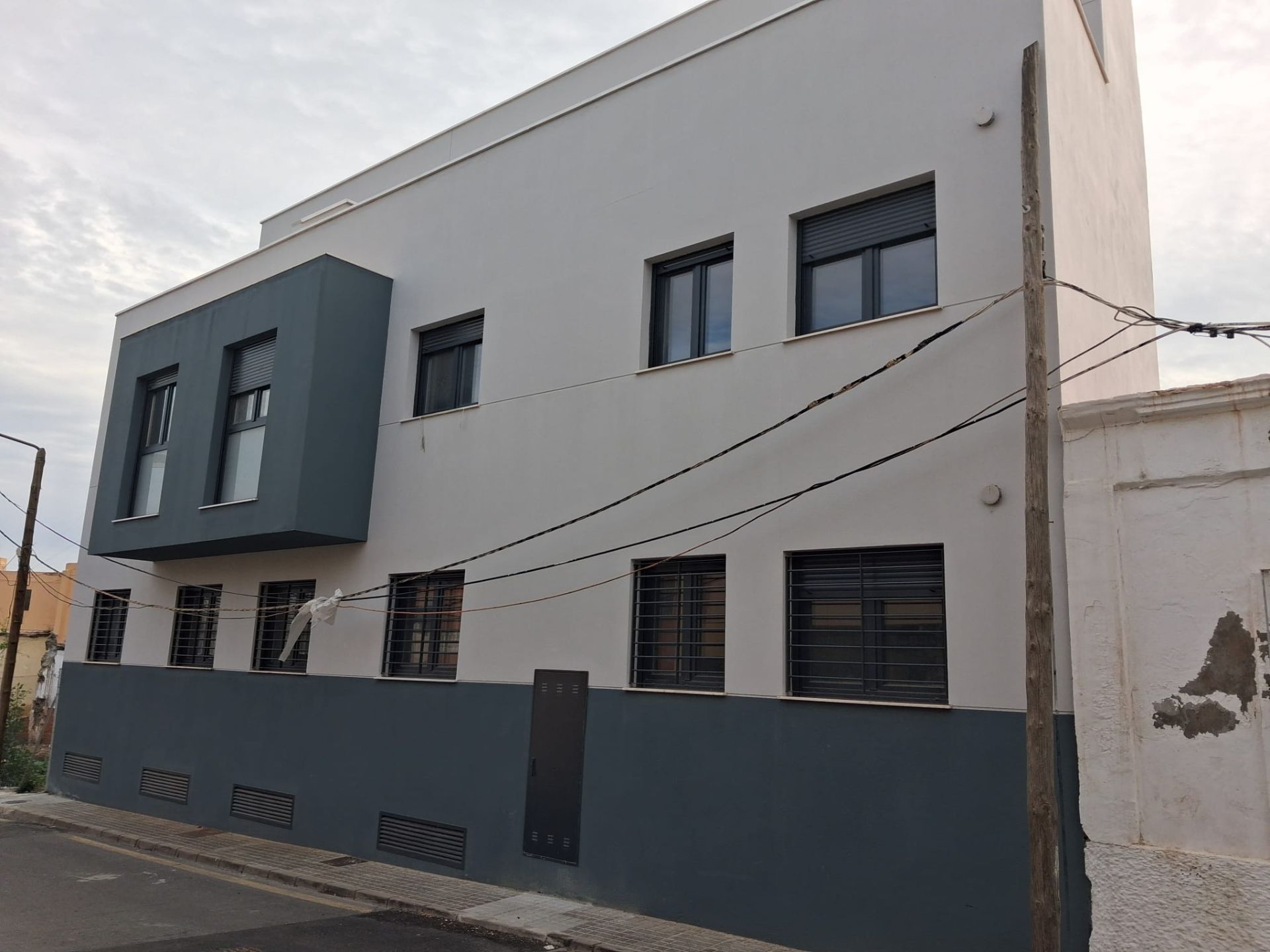 Exterior view of Flat for sale in  Almería Capital  with Swimming Pool