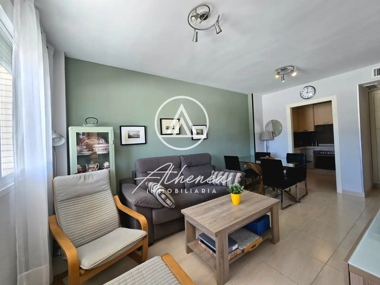 Sala de estar de Piso en venta en Roquetas de Mar con Aire acondicionado, Calefacción y Terraza