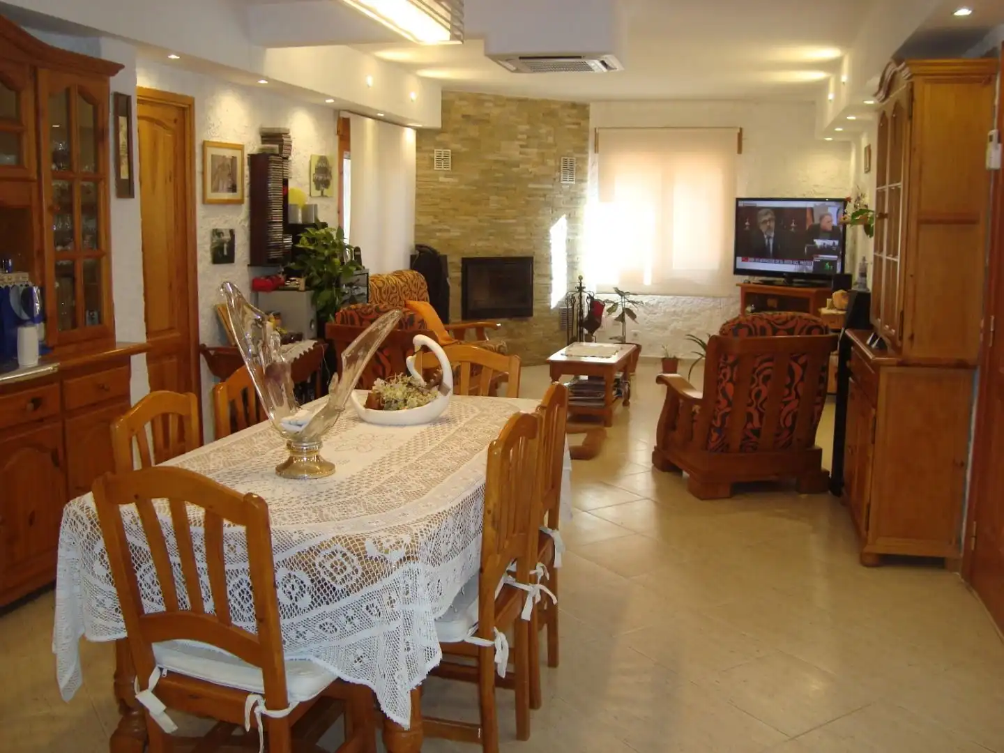 Living room of Houses for sale in Sant Pere de Vilamajor  with Air Conditioner, Heating and Swimming Pool