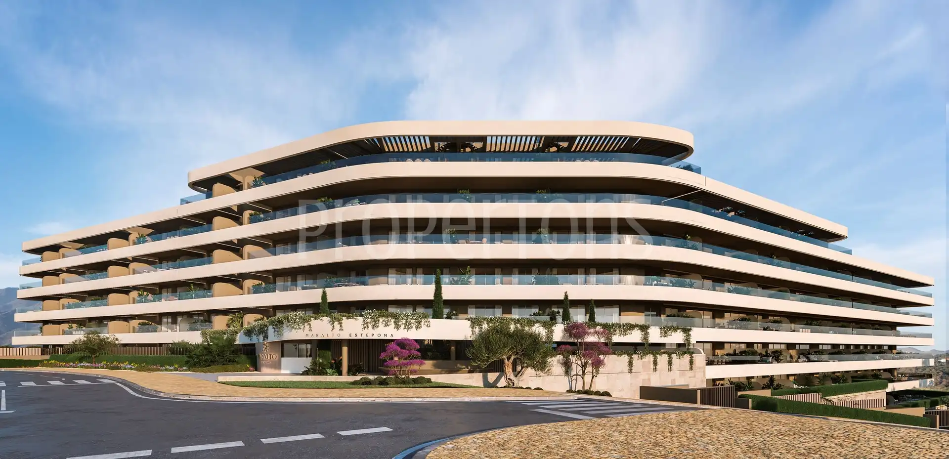 Vista exterior de Piso en venta en Estepona