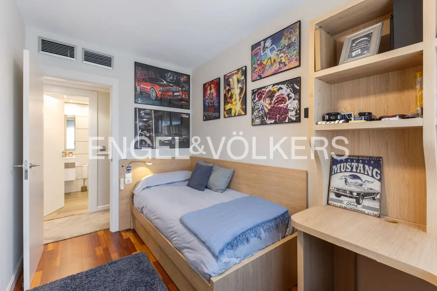 Schlafzimmer von Wohnung zum Verkauf in Valencia mit Klimaanlage, Heizung und Parkett