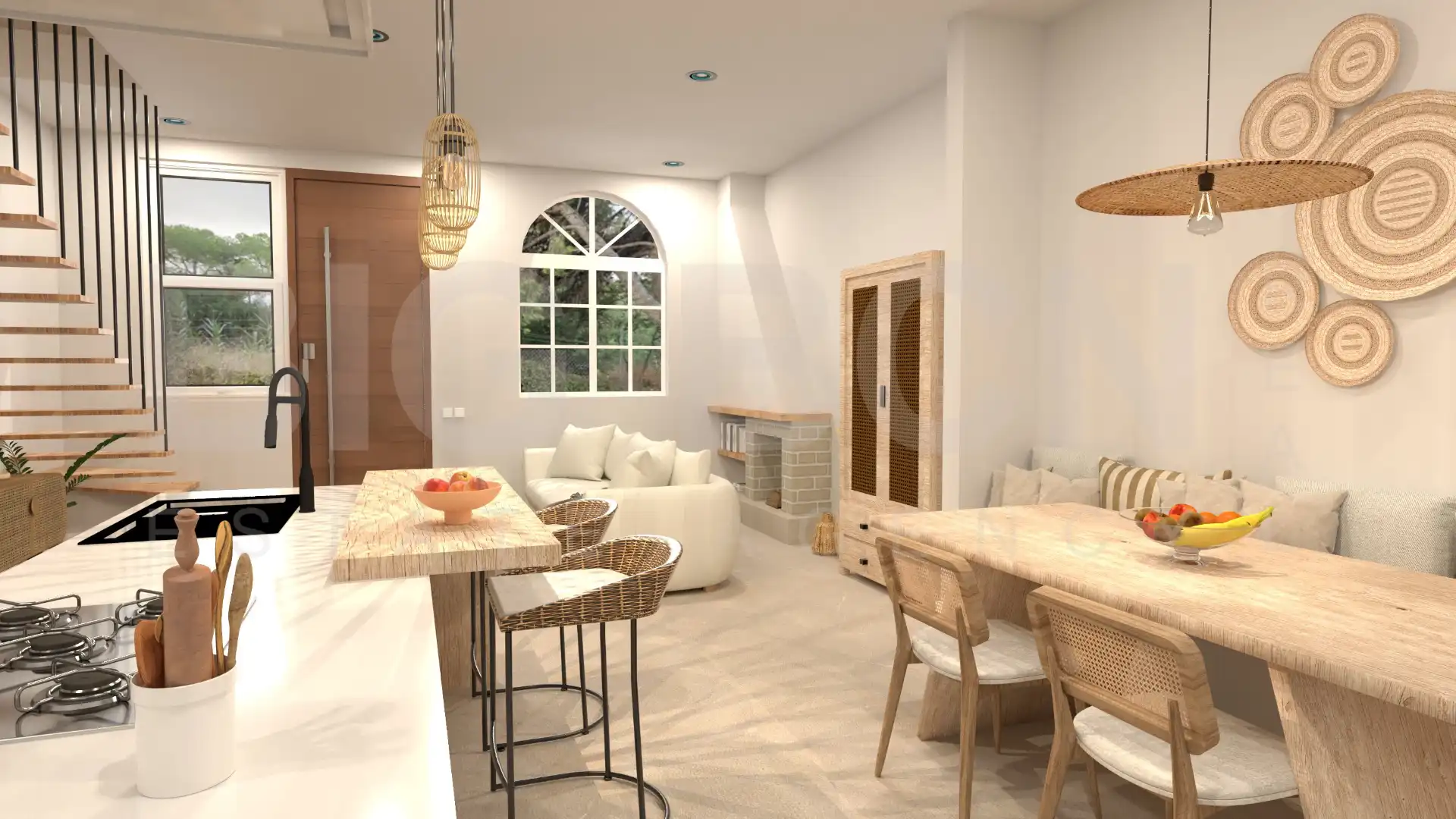 Cocina de Casa o chalet en venta en Esplugues de Llobregat con Aire acondicionado, Calefacción y Jardín privado