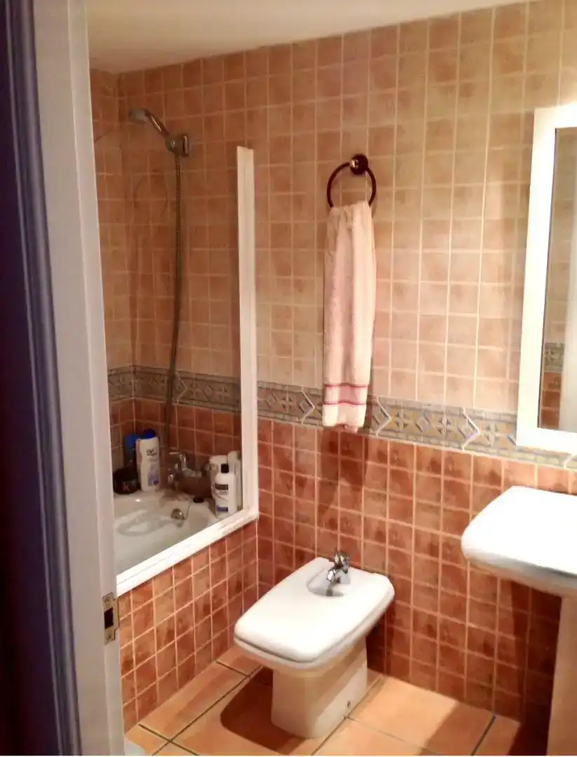 Bathroom of Flat for rent in Torrox  with Private garden, Swimming Pool and Furnished