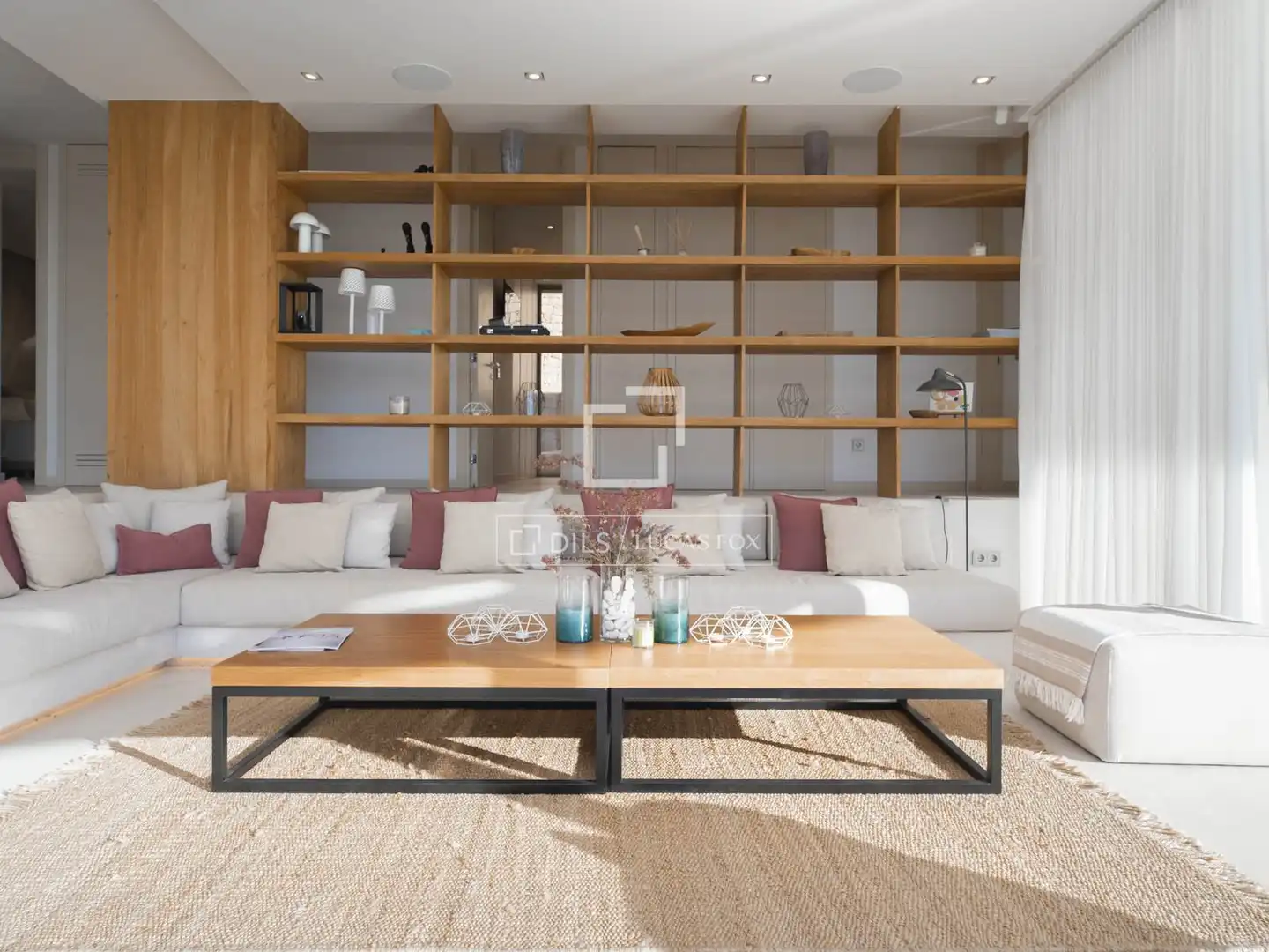 Sala de estar de Casa o chalet en venta en Santa Eulària des Riu con Aire acondicionado, Jardín privado y Terraza
