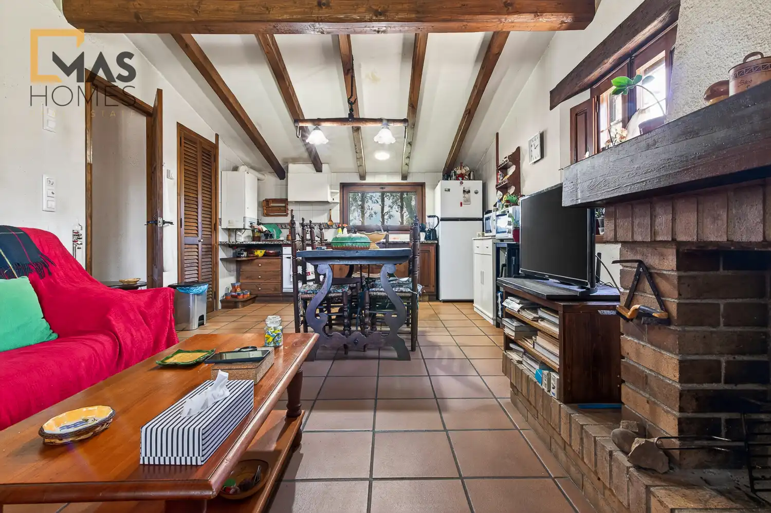 Cuina de Finca rústica en venda en Arbúcies amb Aire condicionat, Calefacció i Jardí privat
