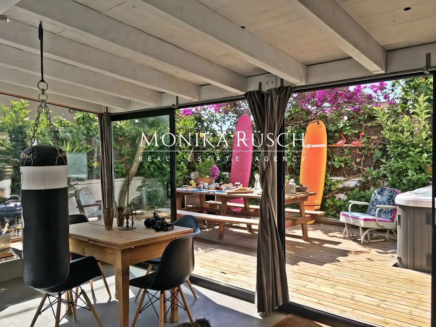 Terrace of Flat for rent in Castelldefels  with Air Conditioner, Heating and Private garden