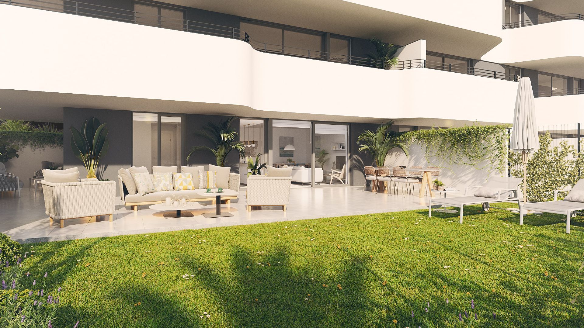 Terraza de Piso en venta en Torremolinos con Aire acondicionado, Calefacción y Jardín privado