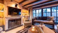 Living room of Single-family semi-detached for sale in Naut Aran  with Parquet flooring, Storage room and Furnished
