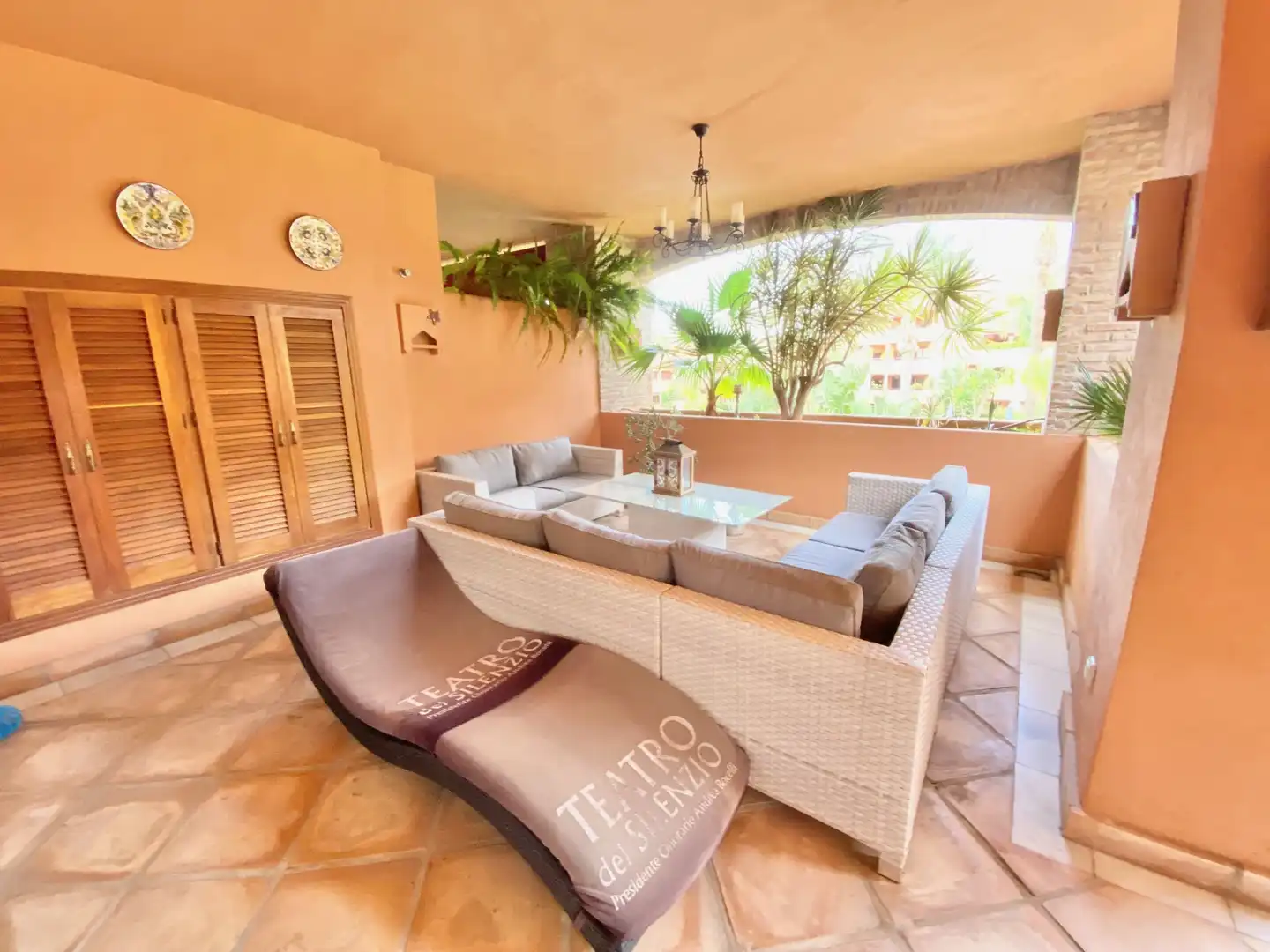 Terrasse von Wohnungen zur Miete in Marbella mit Klimaanlage, Terrasse und Schwimmbad