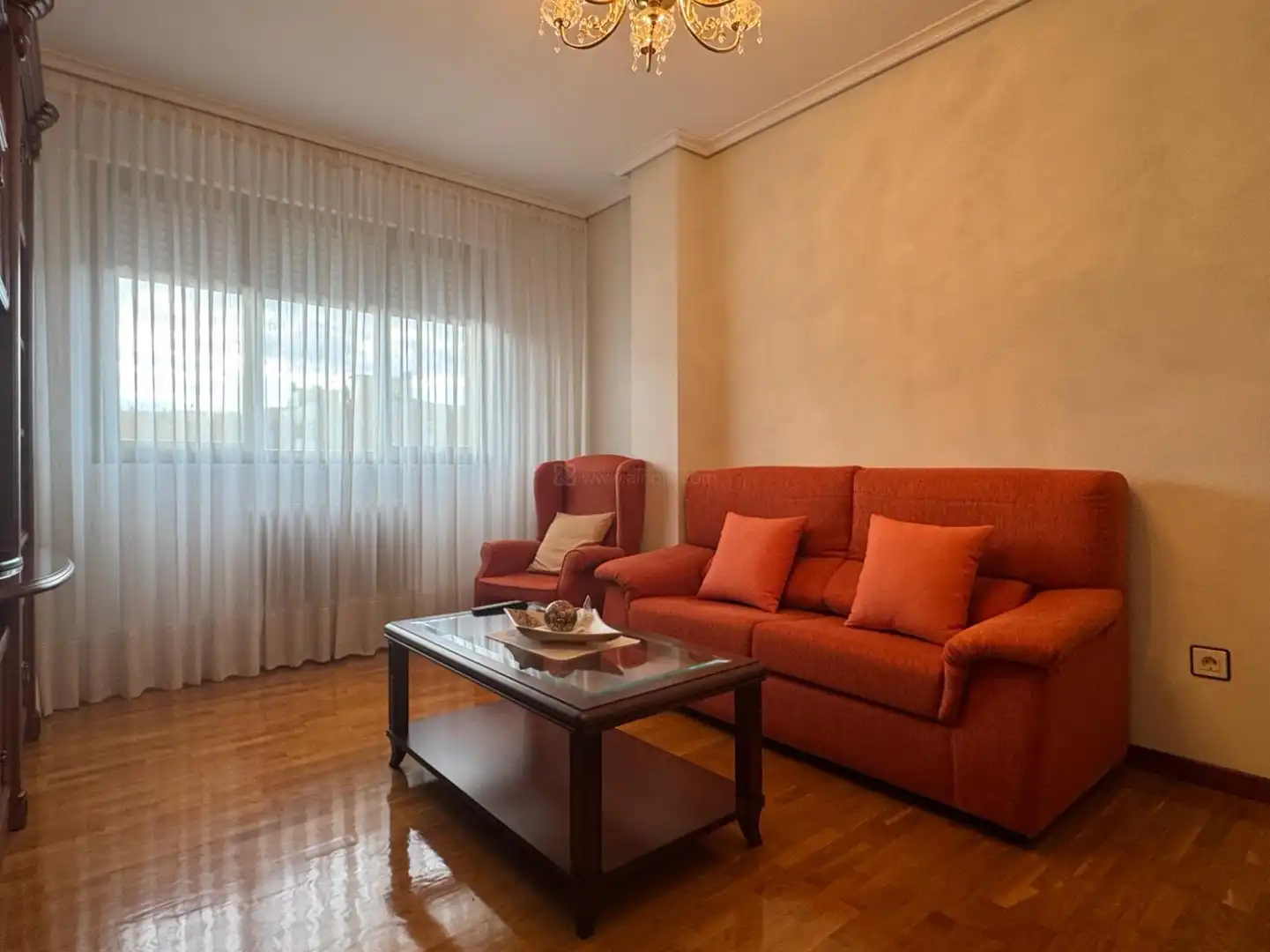 Living room of Flat for sale in  Logroño  with Heating, Parquet flooring and Storage room