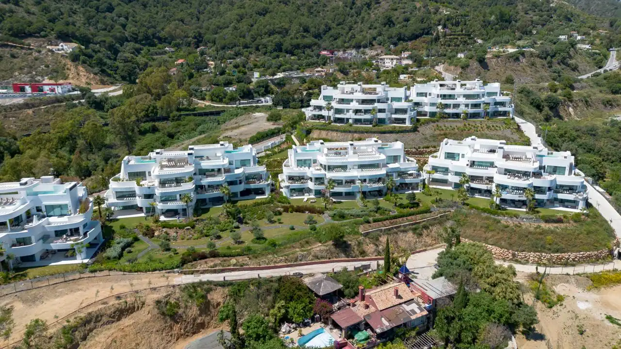 Vista exterior de Apartamento en venta en Ojén con Aire acondicionado, Calefacción y Jardín privado