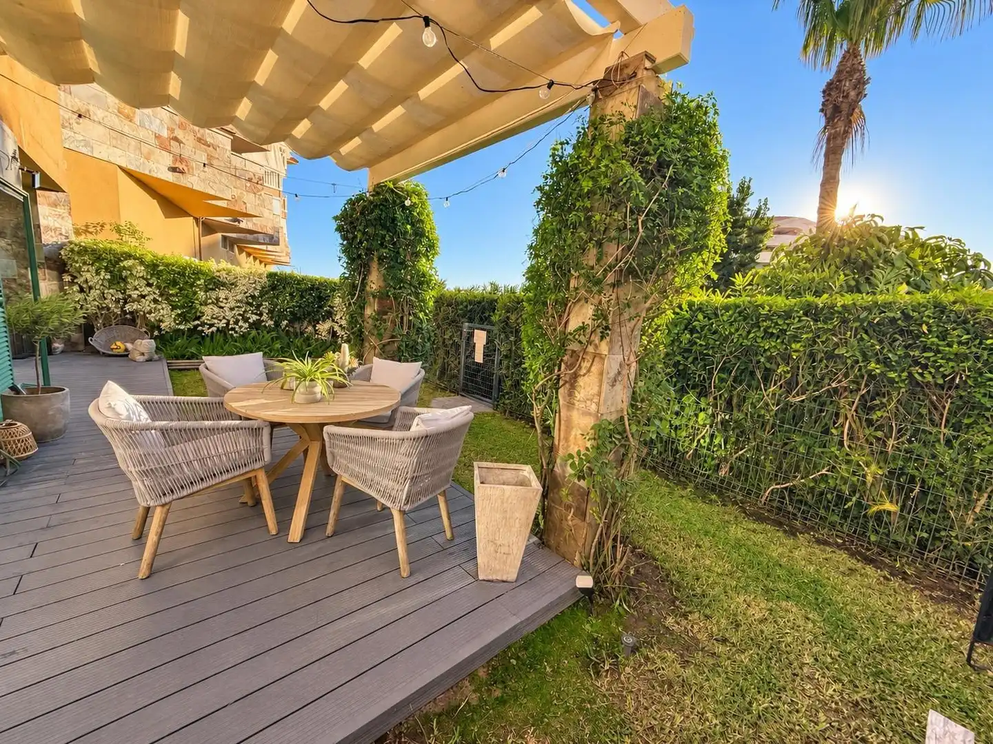 Terraza de Piso en venta en Fuengirola con Aire acondicionado, Jardín privado y Terraza