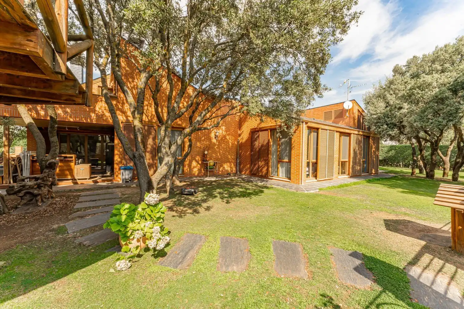 Jardín de Casa o chalet en venta en Nuevo Baztán con Aire acondicionado, Jardín privado y Terraza
