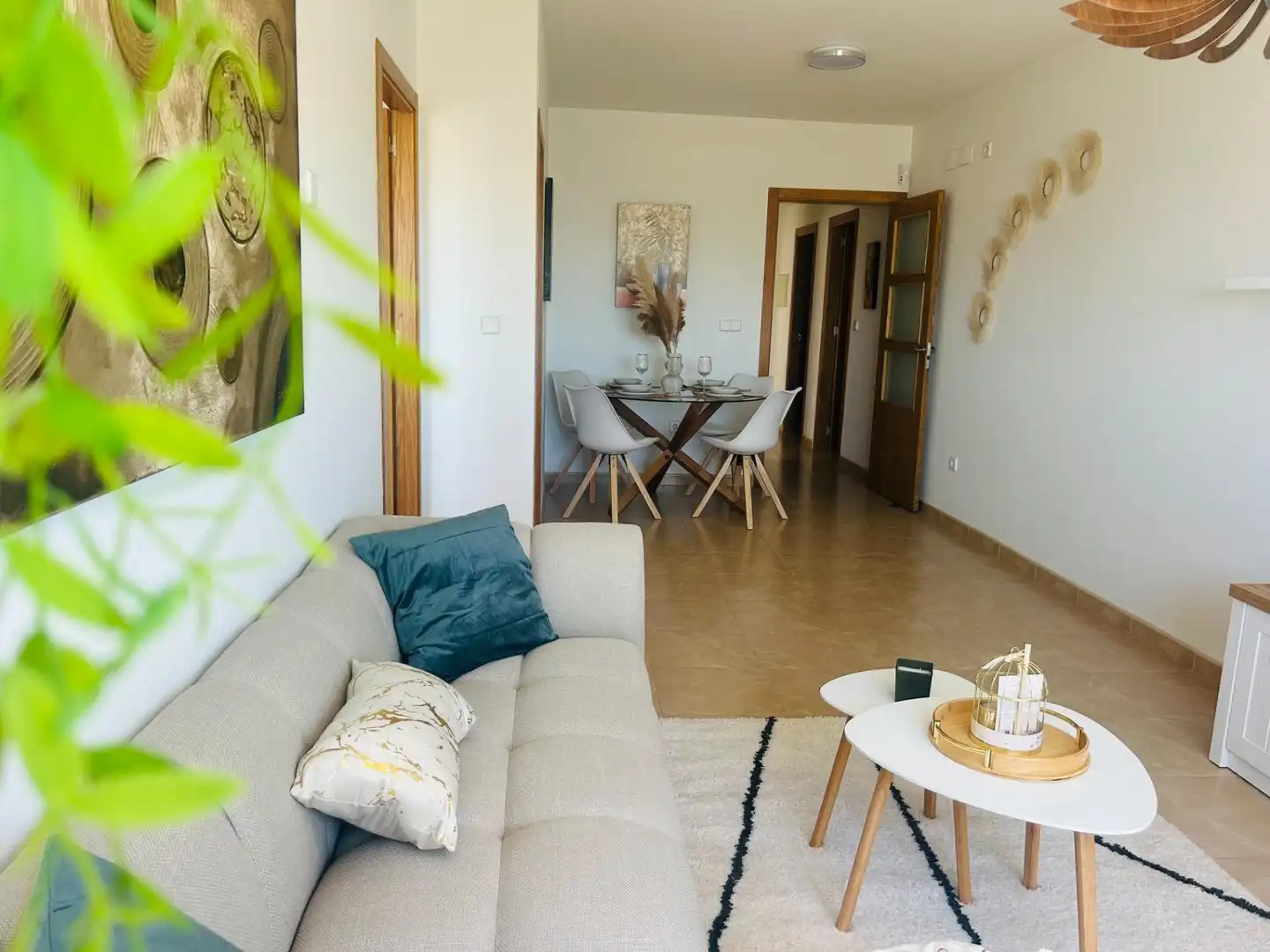Wohnzimmer von Wohnungen zum Verkauf in Pilar de la Horadada mit Möbliert und Alarm