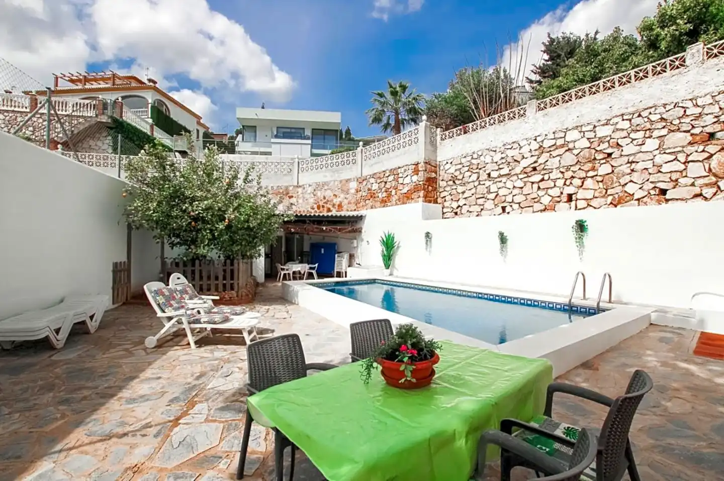 Piscina de Casa o chalet en venta en Benalmádena con Aire acondicionado, Jardín privado y Terraza
