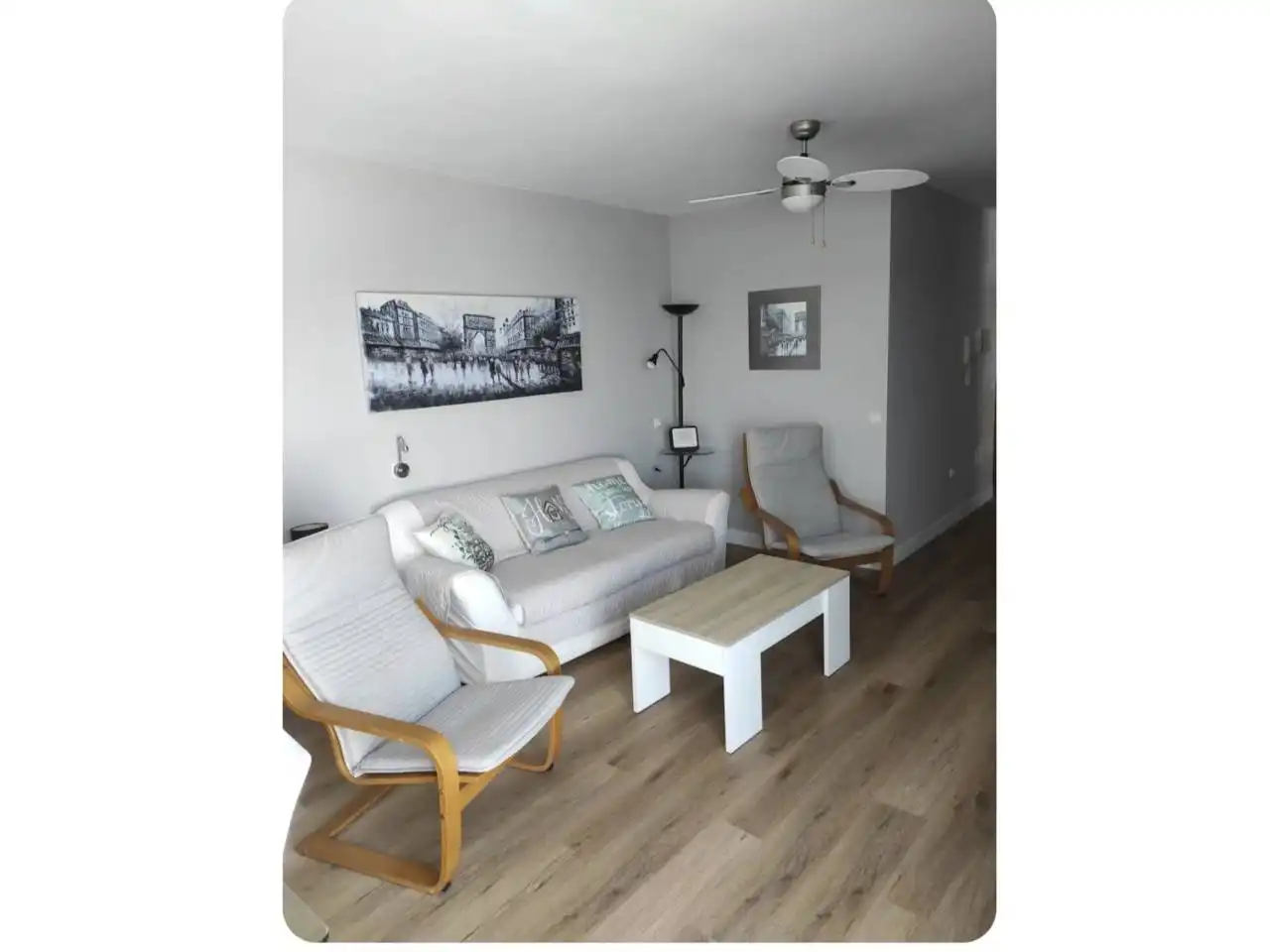 Living room of Flat for rent in Roquetas de Mar  with Air Conditioner, Terrace and Furnished