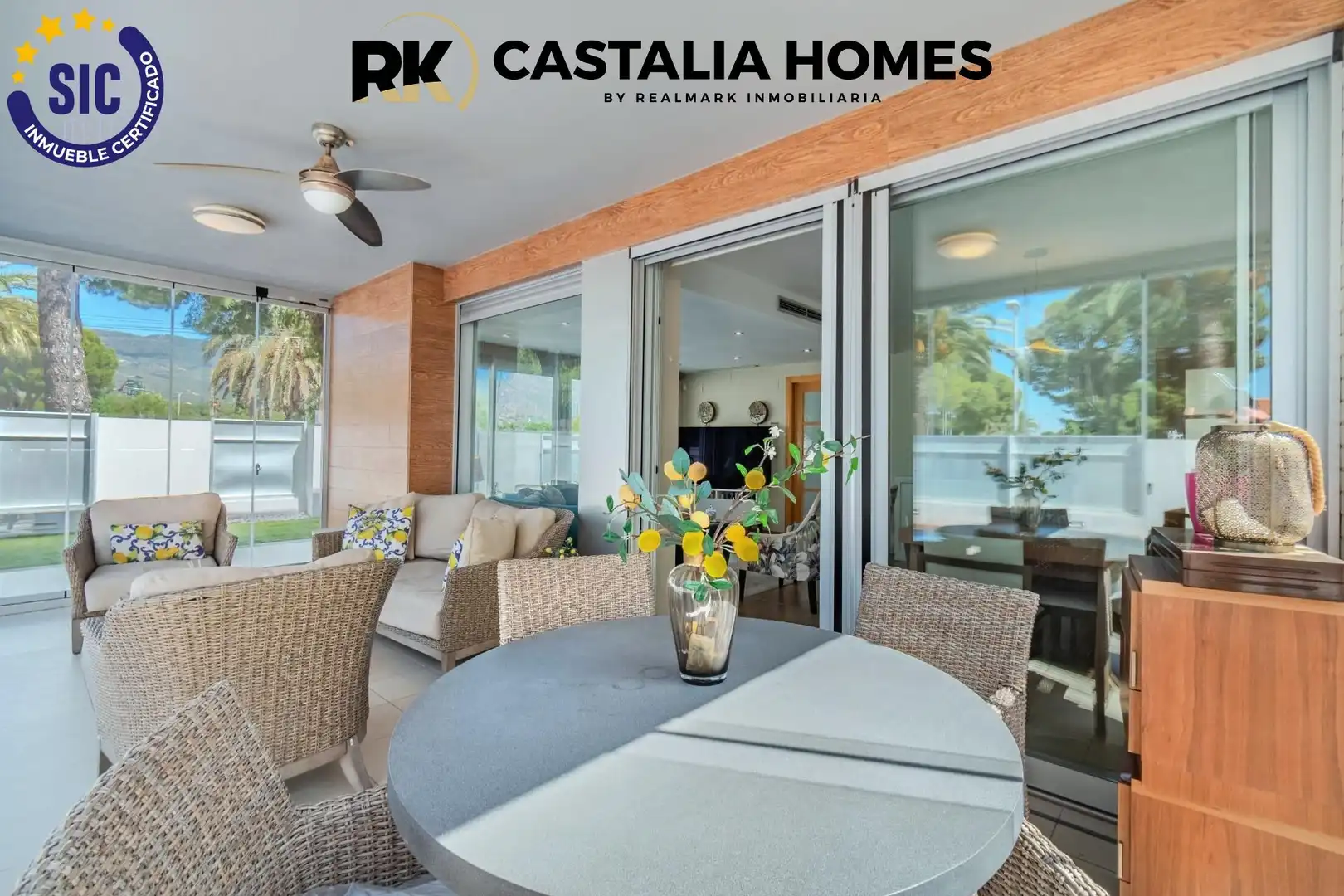 Terrassa de Casa o xalet en venda en Benicasim / Benicàssim amb Aire condicionat, Calefacció i Jardí privat