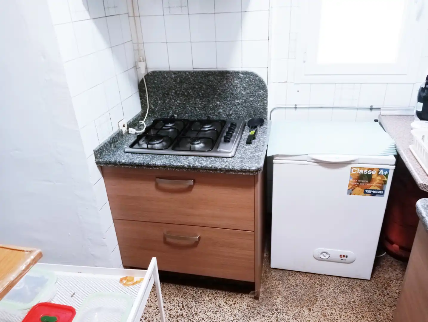 Kitchen of Flat for rent in Granada  with Private garden, Furnished and Oven