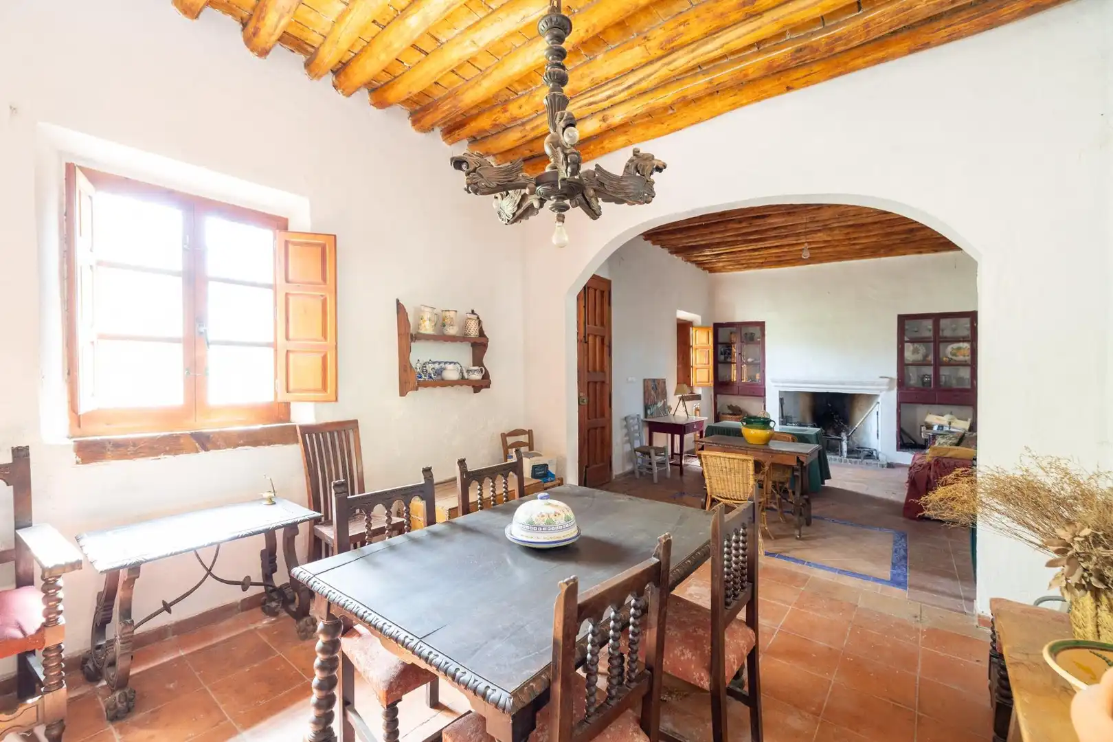 Dining room of Country homes for sale in Granada  with Private garden, Terrace and Swimming Pool